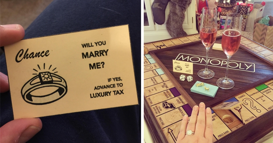 Η πιο πρωτότυπη πρόταση γάμου με μια Monopoly! (video)