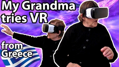 Ελληνίδα γιαγιά δοκίμαζει μάσκα εικονικής πραγματικότητας! (video)